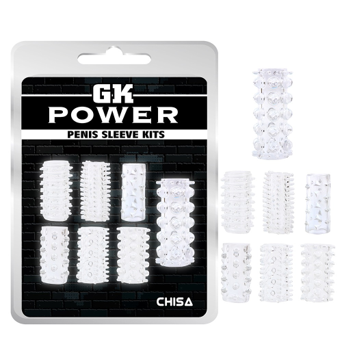 Набор насадок Chisa GK Power Penis Sleeve Kits, прозрачный