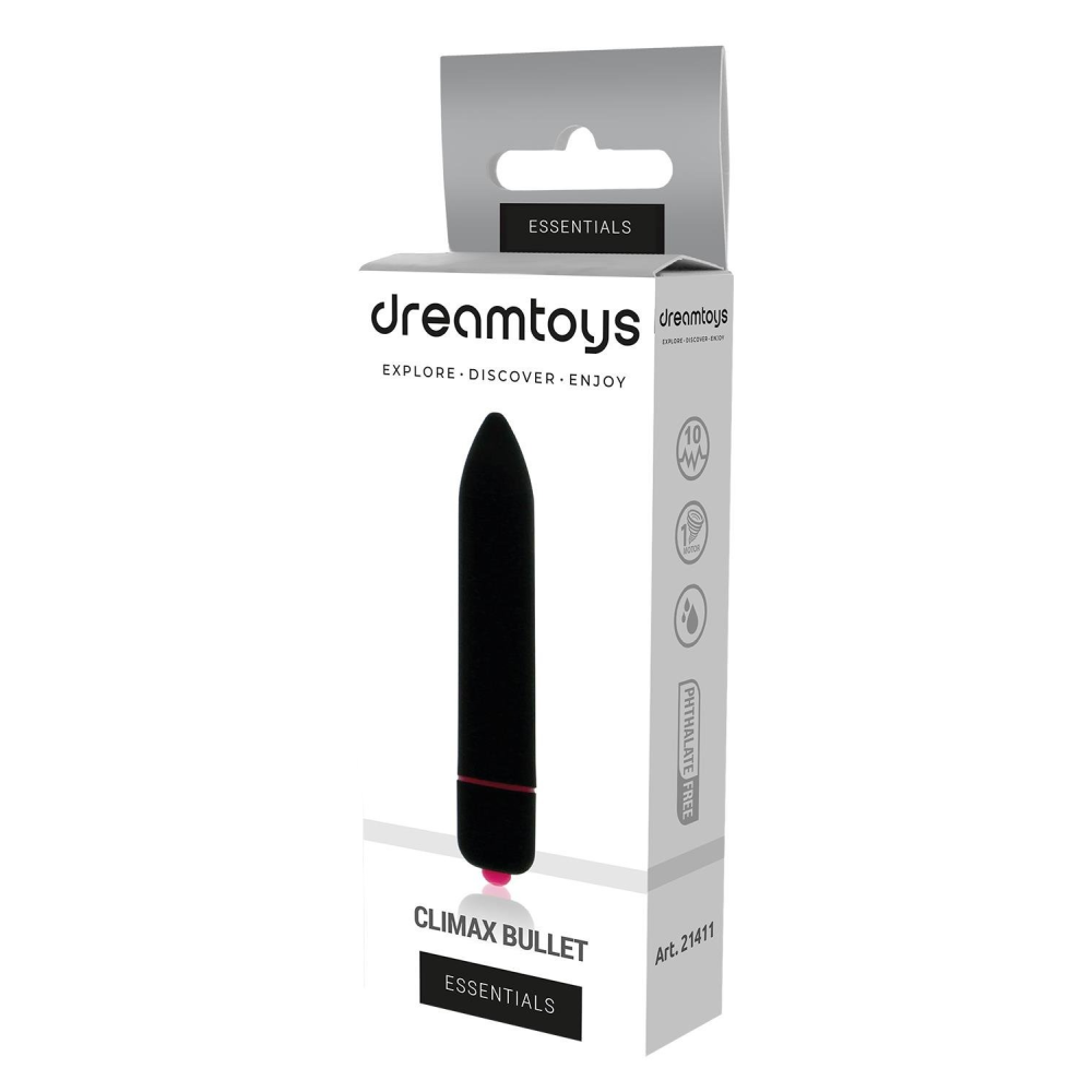 Мини вибромассажер DREAM TOYS 10-SPEED CLIMAX BULLET BLACK