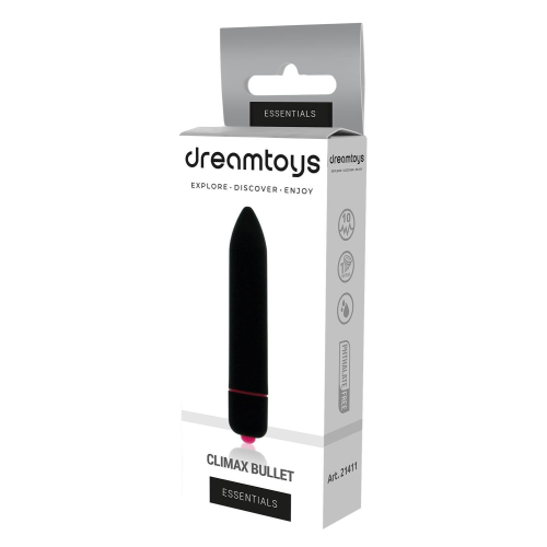 Мини вибромассажер DREAM TOYS 10-SPEED CLIMAX BULLET BLACK