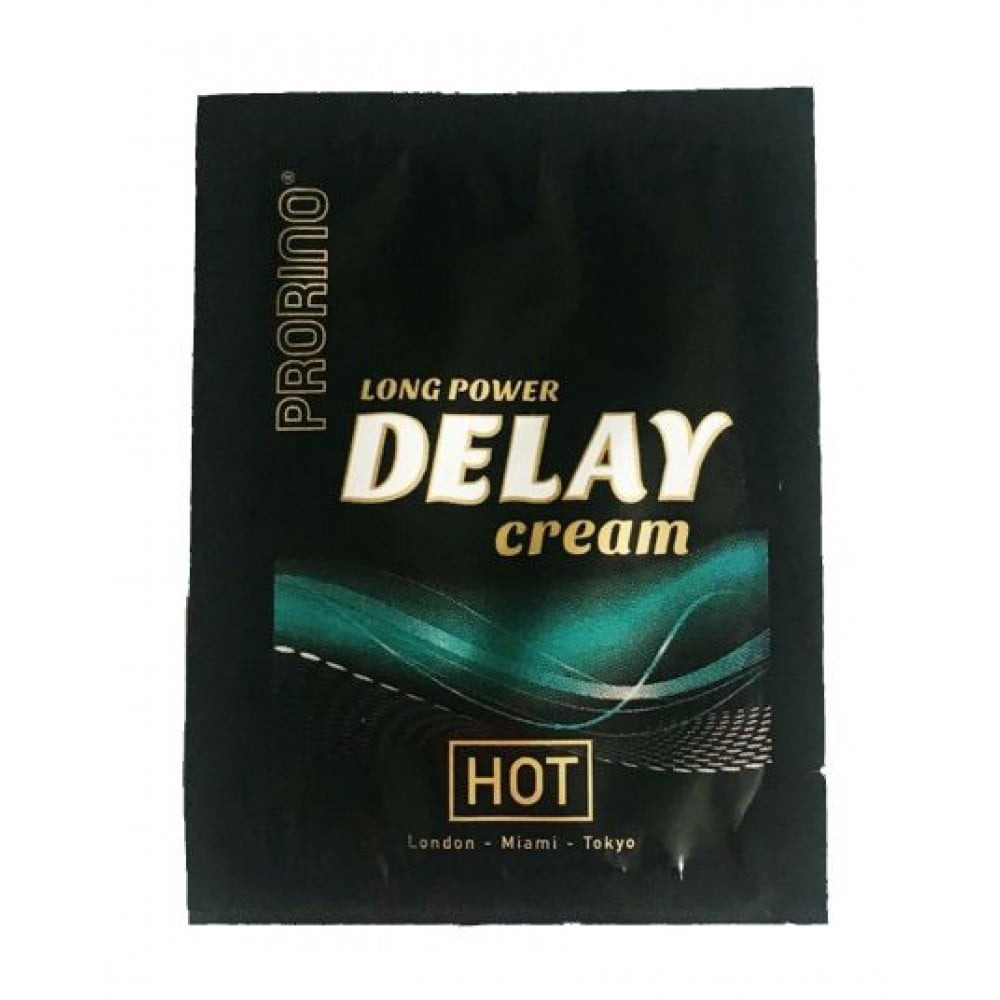 Продлевающий крем HOT Prorino long power Delay cream (пробник), 3 мл