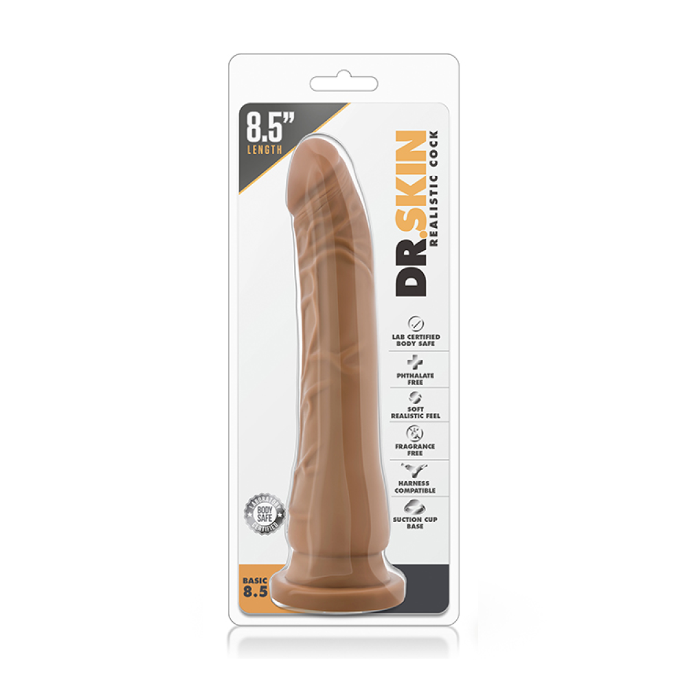 Фаллоимитатор DR. SKIN BASIC 8.5INCH MOCHA
