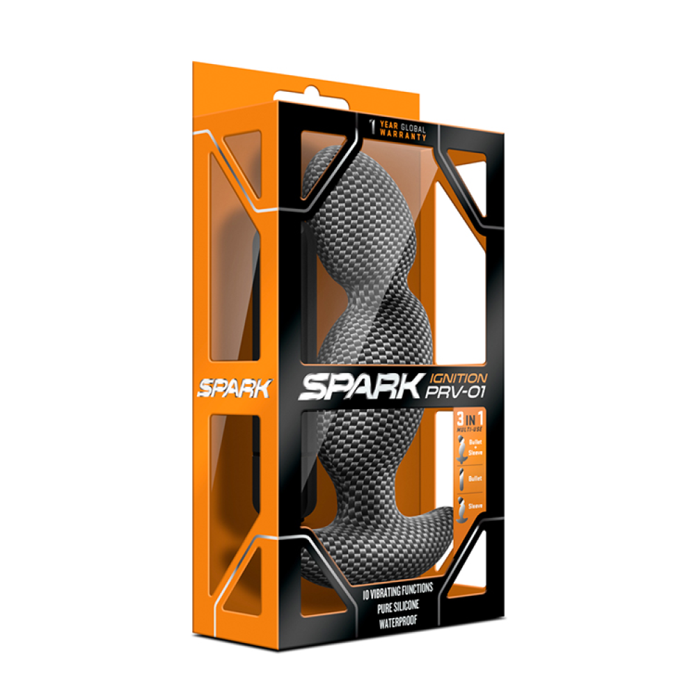 Массажер простаты с вибрацией Blush SPARK IGNITION PRV-01 CARBON FIBER
