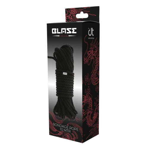 Веревка для бондажа BLAZE DELUXE BONDAGE ROPE 10M BLACK