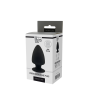 Термоактивная анальная пробка PREMIUM SILICONE PLUG S BLACK