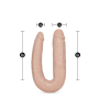 Фаллоимитатор двойной DR. SKIN DR. DOUBLE 18INCH VANILLA
