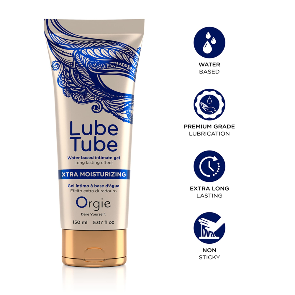 Экстра скользящая смазка на водной основе "LUBE TUBE XTRA", 150мл Orgie