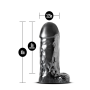 Фаллоимитатор Гигант JET DESTROYER CARBON METALLIC BLACK