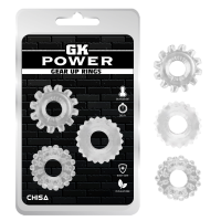 Набор эрекционных колец Chisa GK Power Cock Rings прозрачные, 3 шт.