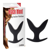 Анальный плаг расширитель с лепестками Chisa Black Mont Gaping Anchor, черный