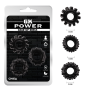Набор эрекционных колец Chisa GK Power Cock Rings Set, черные, 3 шт.