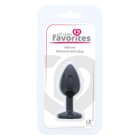 Анальная пробка ALL TIME FAVORITES SILICONE DIAMOND PLUG
