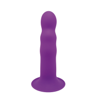 Фаллоимитатор Термоактивный SOLID LOVE RIBBED PURPLE