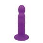 Фаллоимитатор Термоактивный SOLID LOVE RIBBED PURPLE