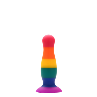 Радужная анальная пробка COLOURFUL LOVE PLUG