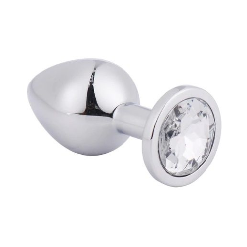 Анальная пробка Silver Metal Diamond, M