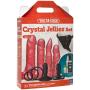 Набор для страпона Doc Johnson Vac-U-Lock Crystal Jellies Set, диаметр 3,8см, 2×4,5см, 5,1см