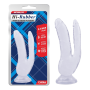 Фаллоимитатор двойной Chisa Hi-Rubber 8.0 Dildo, прозрачный