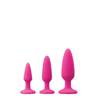 Набор анальных пробок COLOURS PLEASURES TRAINER KIT PINK