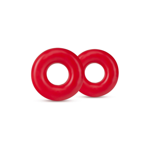 Набор эрекционных колец STAY HARD DONUT RINGS OVERSIZED RED