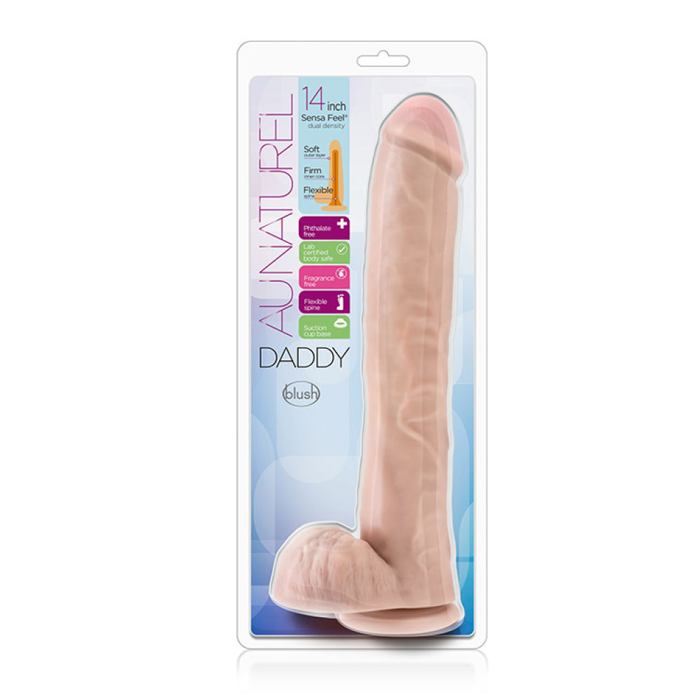 Фаллоимитатор гигант киберкожа AU NATUREL DADDY 14INCH SENSA FEEL