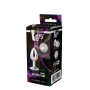 DT21785 Анальная пробка с камнем GLEAMING LOVE SILVER PLUG SMALL
