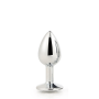 DT21785 Анальная пробка с камнем GLEAMING LOVE SILVER PLUG SMALL