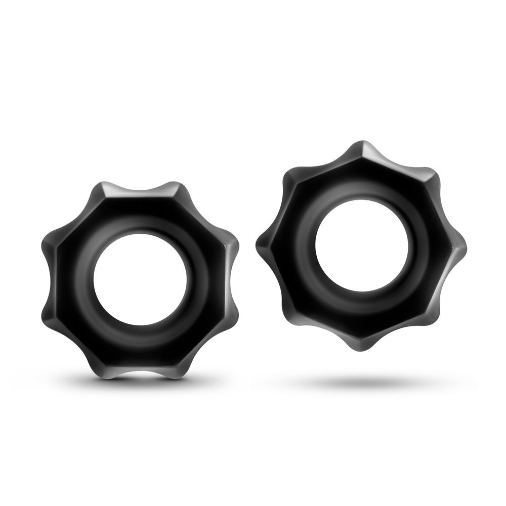 T330571 Набор эрекционных колец STAY HARD NUTZ BLACK