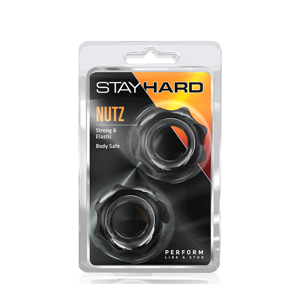 T330571 Набор эрекционных колец STAY HARD NUTZ BLACK