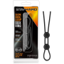 Регулируемое эрекционное кольцо STAY HARD DOUBLE LOOP BLACK