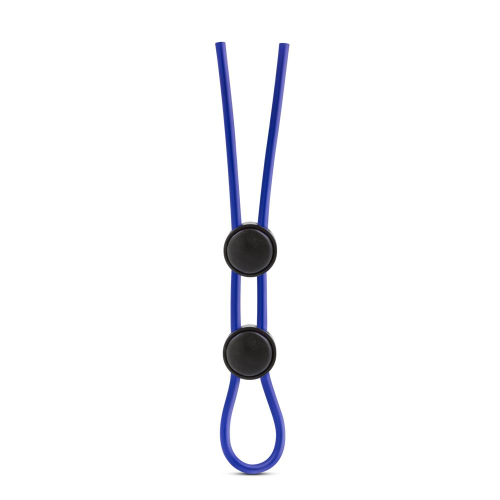 T331084 Регулируемое эрекционное кольцо STAY HARD DOUBLE LOOP BLUE
