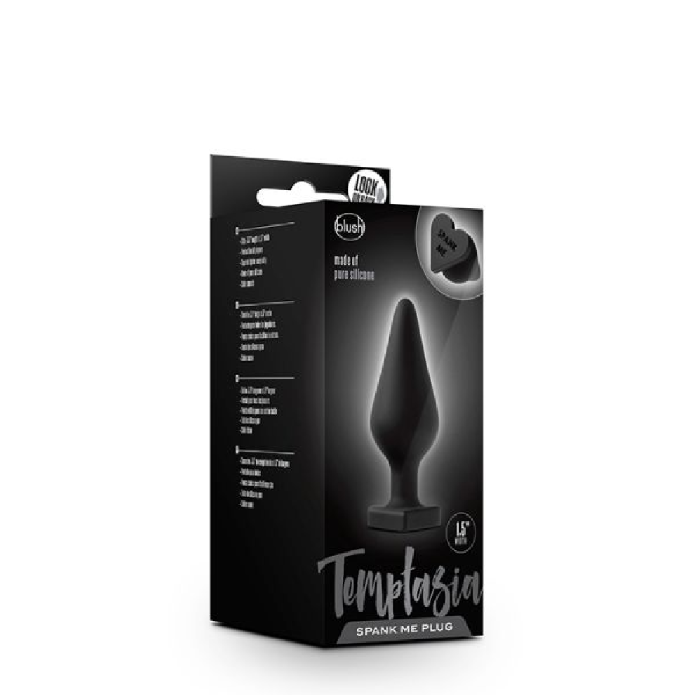 Анальная пробка TEMPTASIA SPANK ME BUTT PLUG BLACK