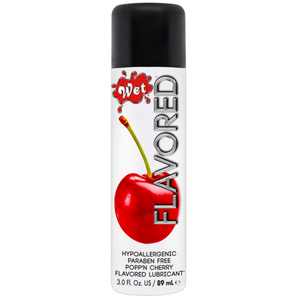 Съедобный лубрикант Wet Clear Flavored Cherry (Спелая вишня), 89 мл