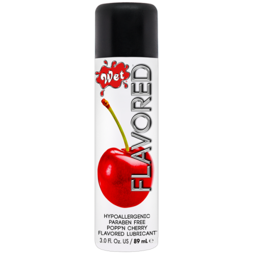 Съедобный лубрикант Wet Clear Flavored Cherry (Спелая вишня), 89 мл