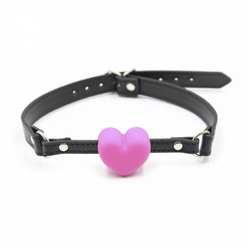 Кляп сердце Silicone Luxury Fetish Pink
