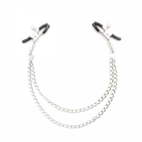 F61313 Зажимы для сосков c двойной цепочкой Loveshop Double Chain