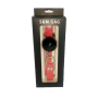 F61402 Кляп из экокожи Loveshop BREATHABLE BALL GAG BLACK/RED
