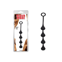 Анальные бусы Chisa Black Mont "13" из силикона, черный
