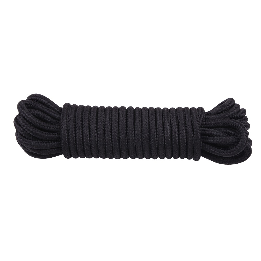 Веревка для бондажа и шибари Chisa Hi-Basic Mini Silk Rope Cotton черная, 10 м