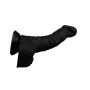 Фаллоимитатор с мошонкой на присоске Chisa Naked Legend, черный