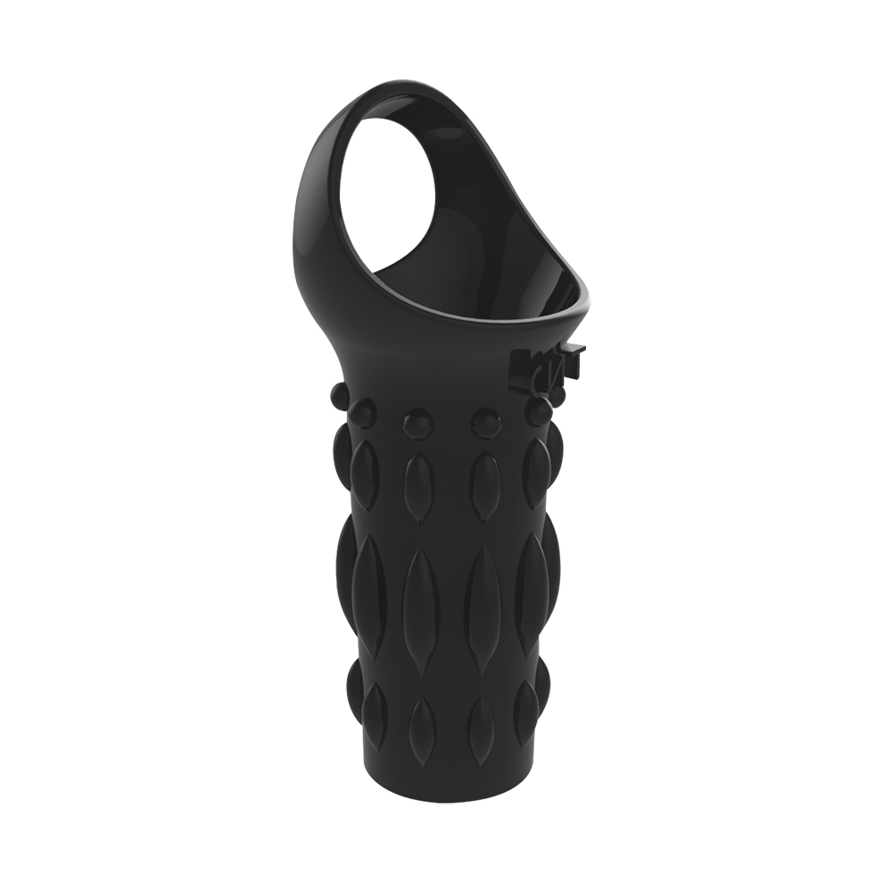 Насадка с кольцом для мошонки Chisa Get Lock Renegade Power Cage, черная