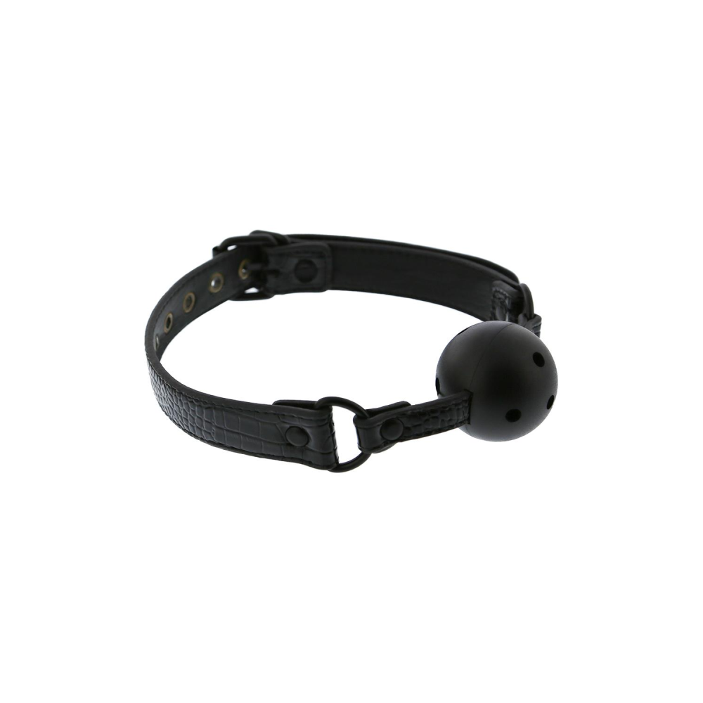 Кляп 4,7 см BLAZE LUXURY BALL GAG CROCO BLACK