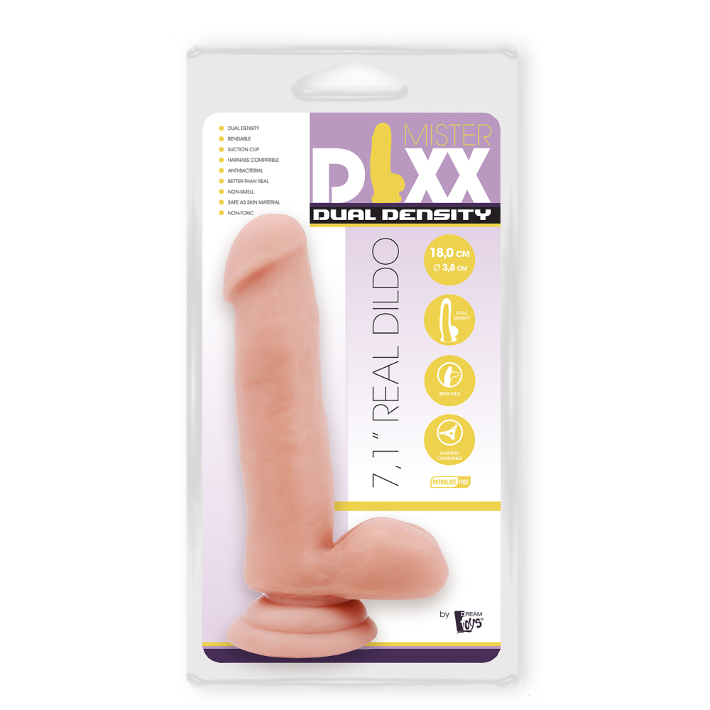 Фаллоимитатор с двойной плотностью MR. DIXX 7.1INCH DUAL DENSITY DILDO