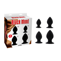 Набор анальных пробок Chisa Black Mont черный