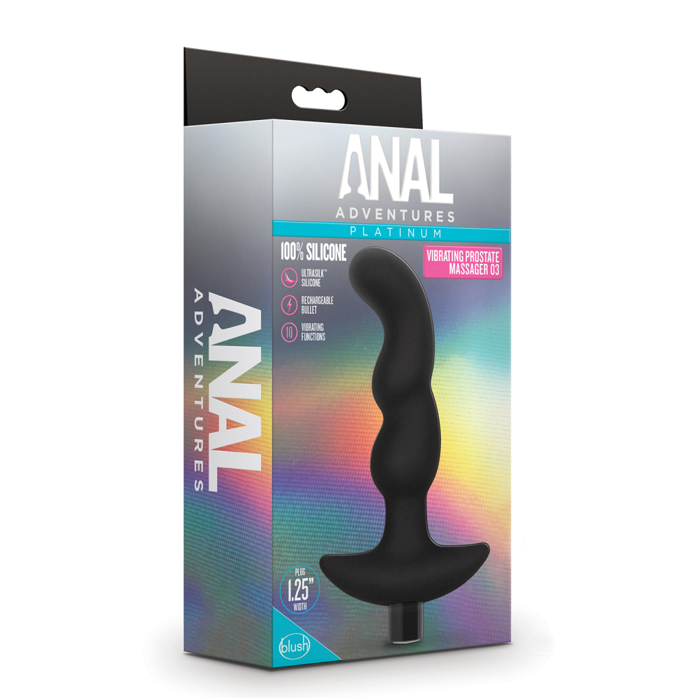 Массажер простаты Blush Anal Adventures Platinum Silicone Vibrating