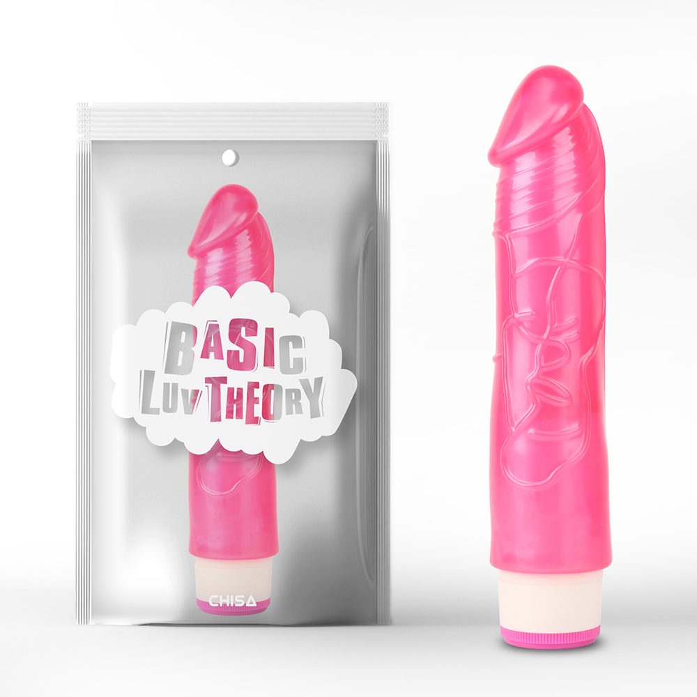Вибратор универсальный на батарейках Chisa Basic Luv Theory Sexy Whopper 20.2 см, розовый