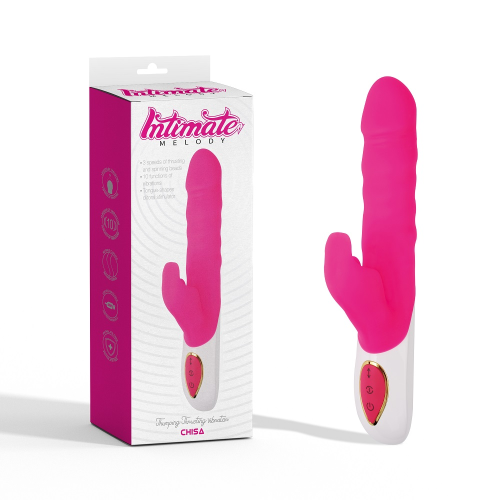Вибратор с поступательными движениями Chisa Intimate Melody, розовый