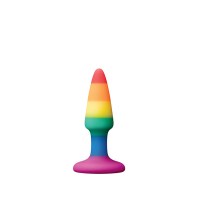 Анальная пробка DREAM TOYS COLOURFUL LOVE RAINBOW ANAL PLUG MINI