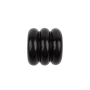 Широкое эрекционное кольцо из трех ярусов Chisa GK Power Triad Cock Ring, черное