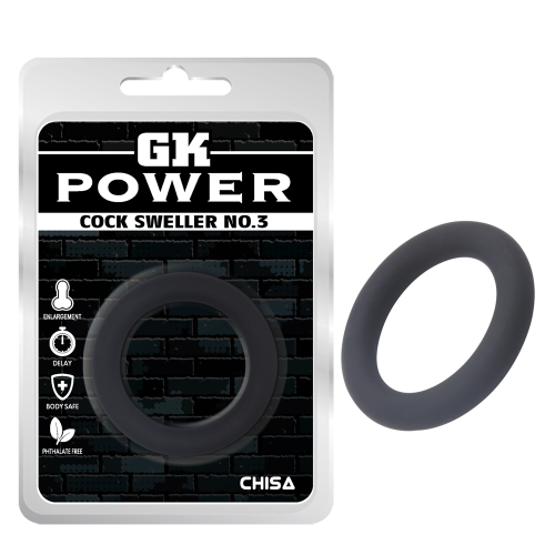Эрекционное кольцо Chisa GK Power N0.3, черное