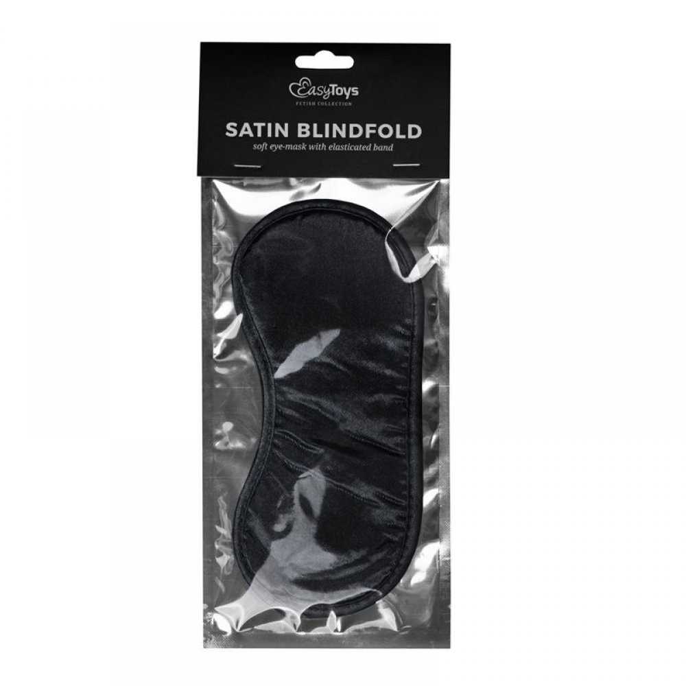 Маска на глаза EasyToys Black Satin Eye Mask